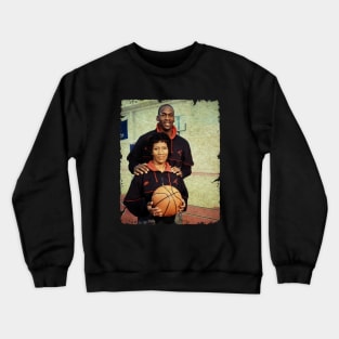 Michael Jordan and His Mum Deloris Jordan Crewneck Sweatshirt